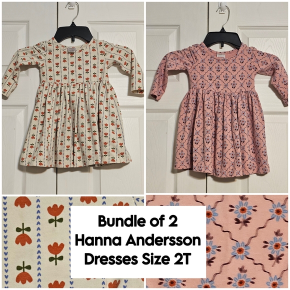Hanna Andersson Other - ​Hanna Andersson BUNDLE of 2 Organic Cotton Play Dresses (Total MSRP $88) 2T